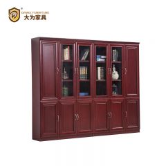 办公家具 办公室文件柜 木质书柜 资料柜 档案柜 书架带玻璃门 文件柜 DWWJG-0604