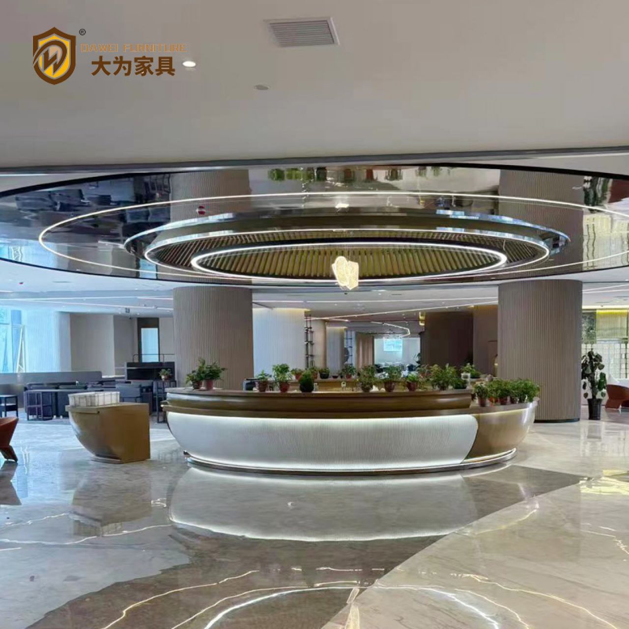 酒店大堂前台